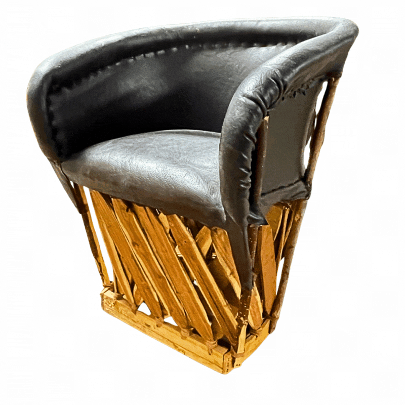 Faelo imports - Muebles en Bodega - Equipal Acojinado Choco Stock