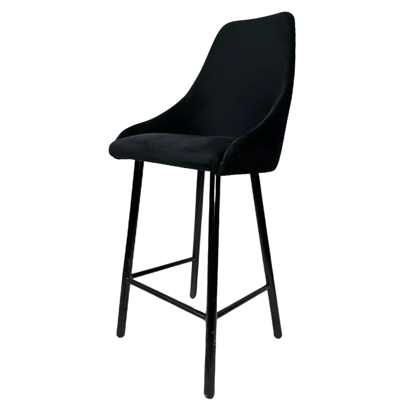 Faelo imports - Sillas de Bar - Terciopelo Negro 2