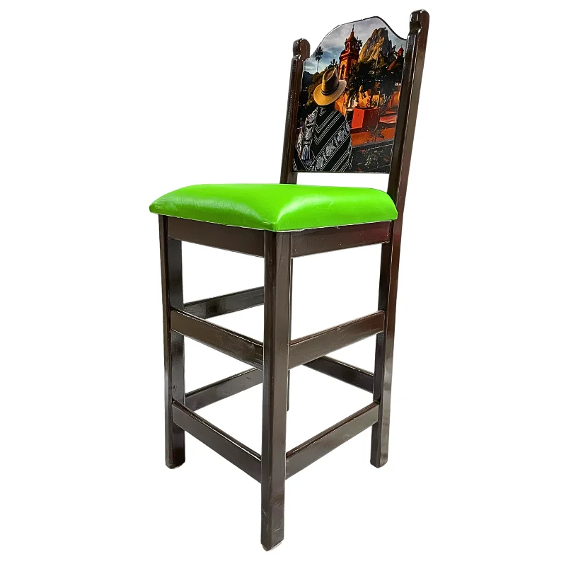Bar Stool with Poster 001